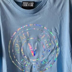 Versace Jeans Couture Light Blue Logo Tee